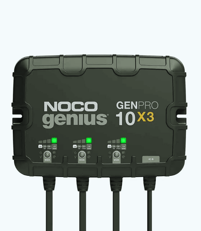 NOCO Genius GEN5X2 - Two-Bank, 10-Amp Smart Marine Battery Charger