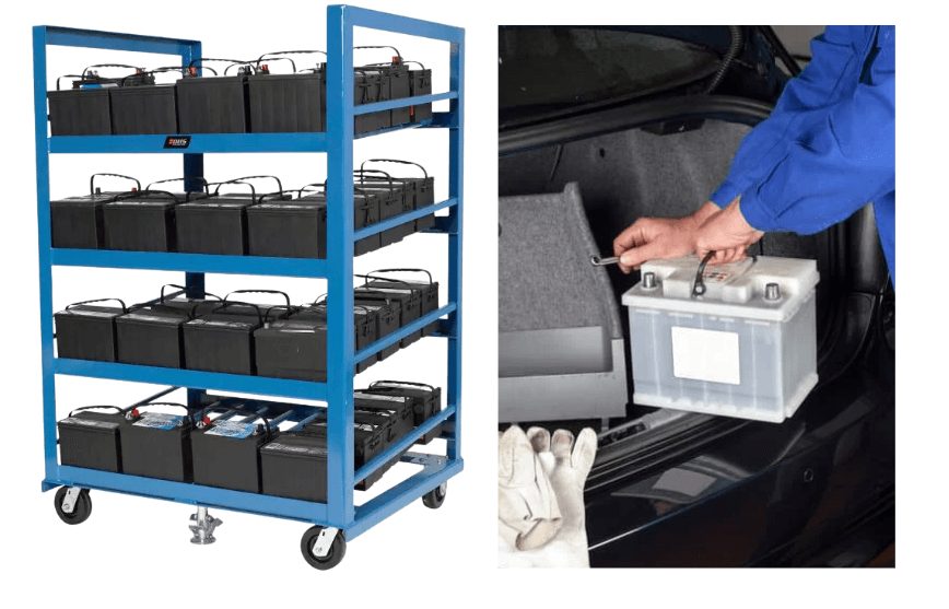 Best Benefits of a Custom Automotive Battery Rack