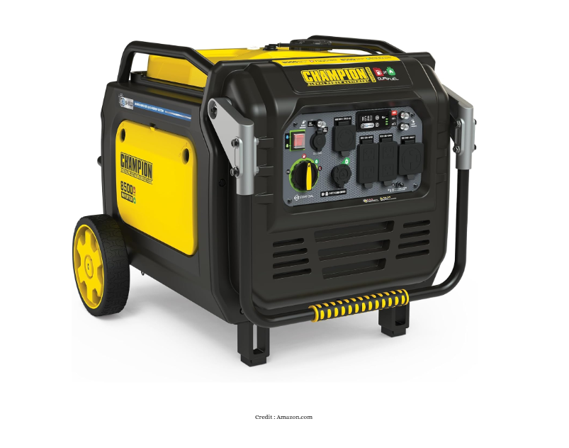 3. Champion 8500-Watt Dual Fuel Inverter Generator (Model 201175)