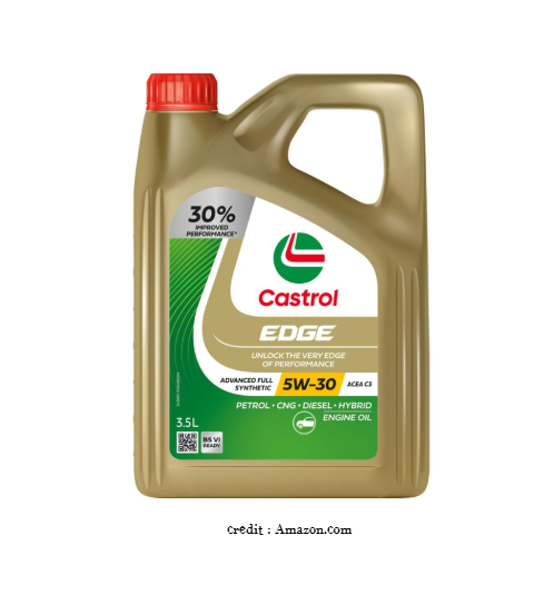 2. Castrol EDGE 5W-30 Full Synthetic Motor Oil