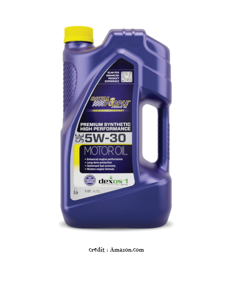 3. Royal Purple 5W-30 High Performance Synthetic Oil